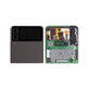 дисплей за Samsung Z Flip 3 F711B, Тъчскрийн и рамка, външен, GH97-26773A, Phantom Black, Genuine Service Pack