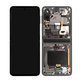 дисплей за Samsung Z Flip 3 F711B, Тъчскрийн и рамка, GH82-26273A, GH82-27243A, GH82-27244A, Phantom Black, Genuine Service Pack