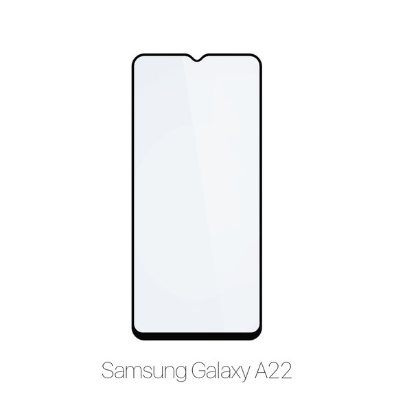 Закалено стъкло с пълно покритие за Samsung A22