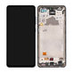 дисплей за Samsung A72 A725F, A726B, Тъчскрийн и рамка, GH82-25460A, GH82-25463A, GH82-25624A, GH82-25849A, Awesome Black, Genuine Service Pack
