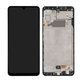 дисплей за Samsung A32 A325F, Тъчскрийн и рамка, GH82-25566A, GH82-25579A, Awesome Black, Genuine Service Pack