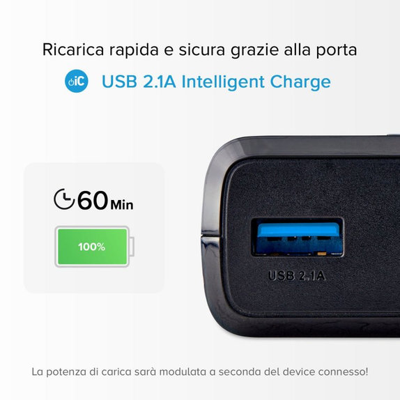 Външна батерия 20 000 mAh, 2x USB, 2,1A, Черно, Black, SBS