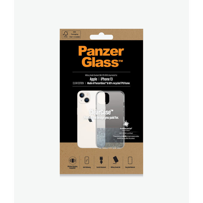 Калъф ClearCase AB за iPhone 13, Прозрачен, Transparent