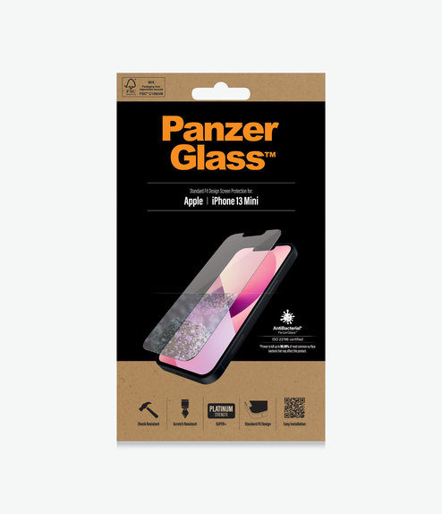 Закалено стъкло стандартно AB за iPhone 13 mini, Прозрачен, Transparent