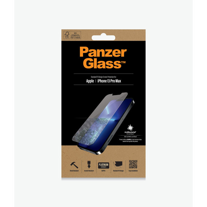 Закалено стъкло стандартно AB за iPhone 13 Pro Max и 14 Plus, Прозрачен, Transparent