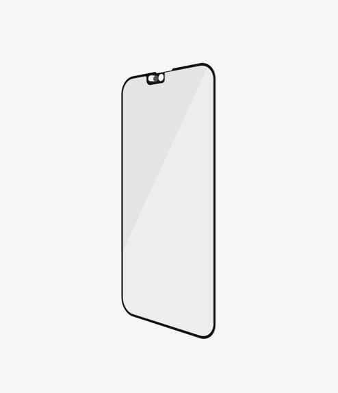 Закалено стъкло съвместимо с калъф и плъзгач за камерата AB за iPhone 13 Pro Max и 14 Plus, Черно, Black