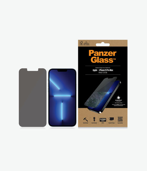 Закалено стъкло стандартно с поверителност AB за iPhone 13 Pro Max и 14 Plus, Прозрачен, Transparent