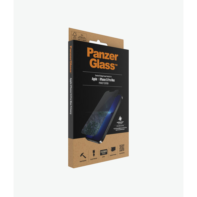 Закалено стъкло стандартно с поверителност AB за iPhone 13 Pro Max и 14 Plus, Прозрачен, Transparent