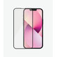 Закалено стъкло съвместимо с калъф AB за iPhone 13 mini, Черно, Black