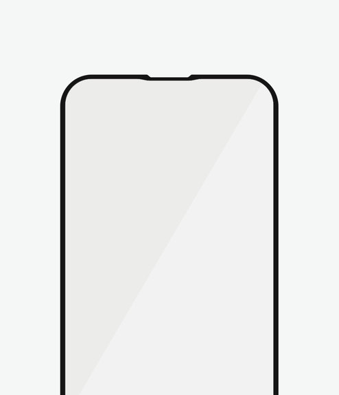 Закалено стъкло съвместимо с калъф AB за iPhone 13 mini, Черно, Black