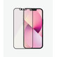 Закалено стъкло съвместимо с калъф против синя светлина AB за iPhone 13 mini, Черно, Black