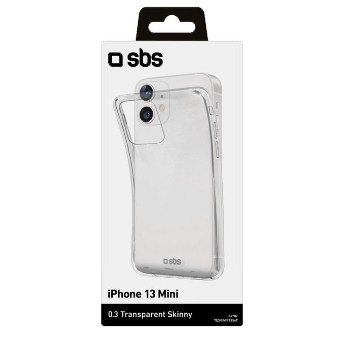Тънък калъф за iPhone 13 mini, Прозрачен, Transparent
