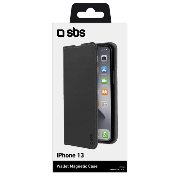 Калъф Book Wallet Lite за iPhone 13, Черно, Black