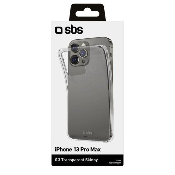 Тънък калъф за iPhone 13 Pro Max, Прозрачен, Transparent