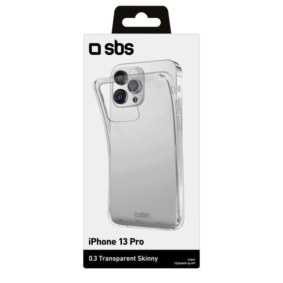 Тънък калъф за iPhone 13 Pro, Прозрачен, Transparent