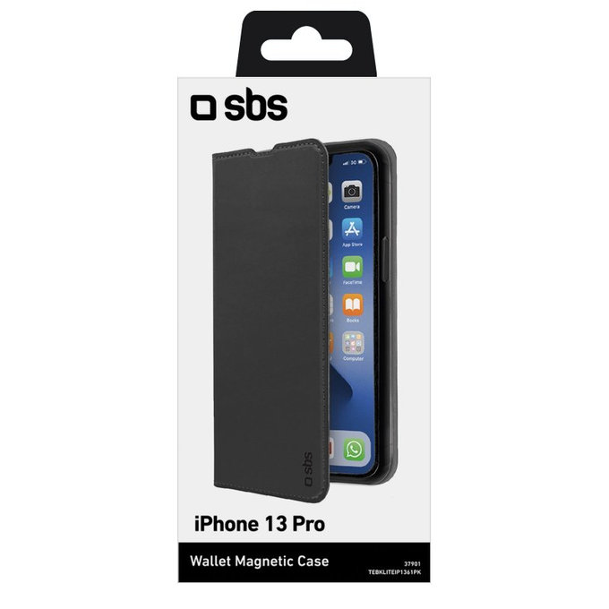 Калъф Book Wallet Lite за iPhone 13 Pro, Черно, Black
