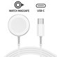Магнитен бърз кабел за зареждане Apple Watch USB-C, 1m, алуминий, aluminium, Bulk, Apple