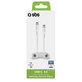 USB-C / USB-C кабел, 1m, спирален, Бял, White, SBS