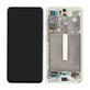 дисплей за Samsung S21 FE G990B, Тъчскрийн и рамка, GH82-26414C, GH82-26420C, GH82-26590C, Green, Genuine Service Pack