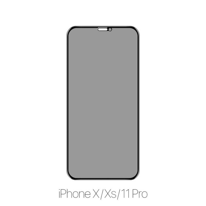 Закалено стъкло Privacy Anti-Spy за iPhone X, XS и 11 Pro, FixPremium