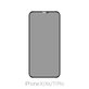 Закалено стъкло Privacy Anti-Spy за iPhone X, XS и 11 Pro, FixPremium