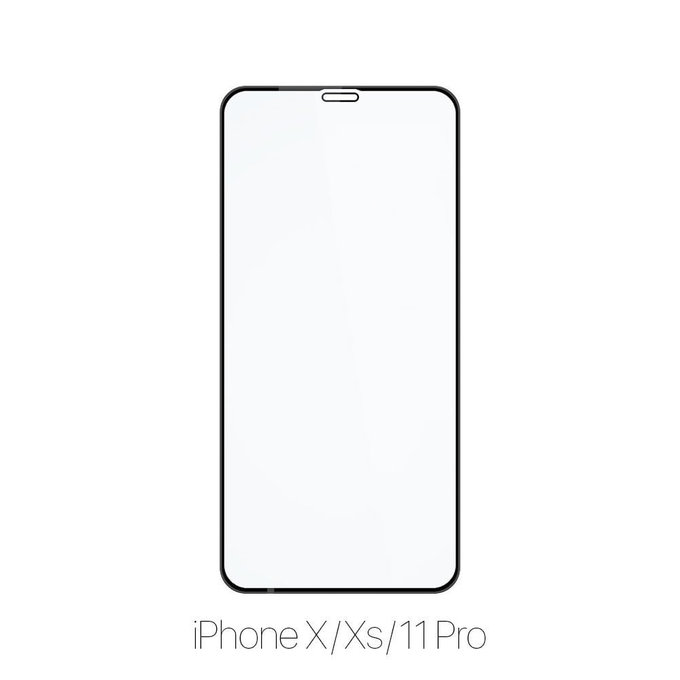 Закалено стъкло FullCover за iPhone X, XS и 11 Pro, FixPremium