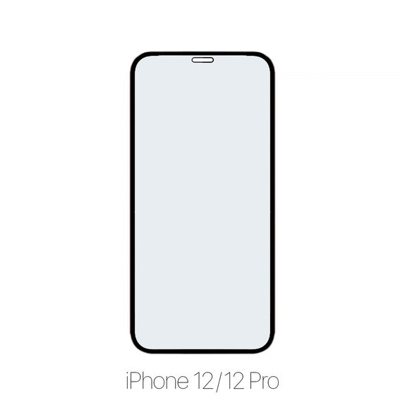 Закалено стъкло FullCover за iPhone 12 и 12 Pro, FixPremium