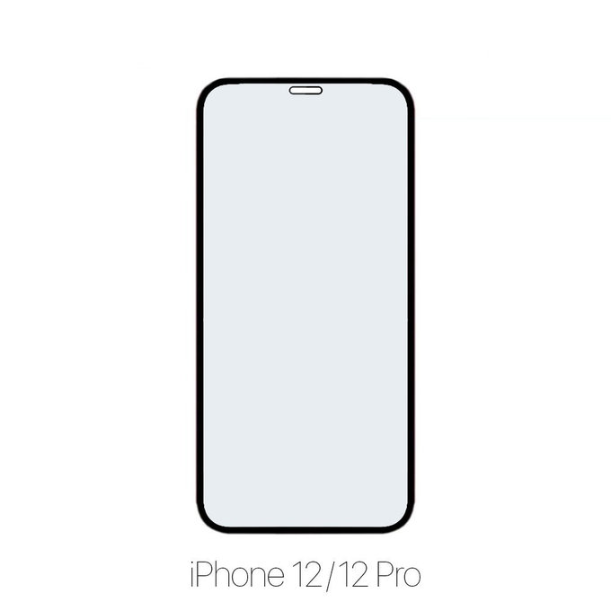 Закалено стъкло FullCover за iPhone 12 и 12 Pro, FixPremium
