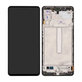 дисплей за Samsung M52 5G M526B, Тъчскрийн и рамка, GH82-27091A, GH82-27094A, черен, Black, Genuine Service Pack