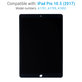 LCD дисплей за iPad Pro 10.5" (2017), Black, Тъчскрийн без рамка, Refurbished
