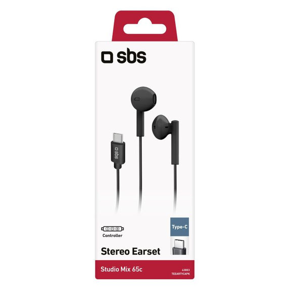 Стерео слушалки Studio Mix 65c, USB-C конектор, Черно, Black, SBS