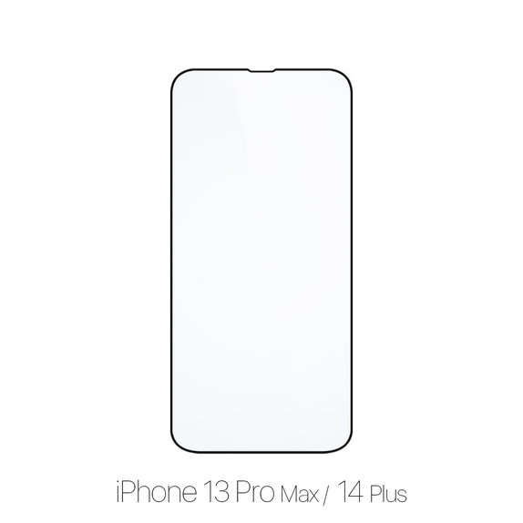 Закалено стъкло FullCover за iPhone 13 Pro Max и 14 Plus, FixPremium