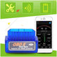 Уред за диагностика на автомобили, Mini, ELM327, Bluetooth, OBD2, Син, ELM Electronics