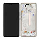 дисплей за Samsung A53 5G A536B, Тъчскрийн и рамка, GH82-28024B, GH82-28025B, Awesome White, Genuine Service Pack