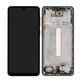 дисплей за Samsung A33 5G A336B, Тъчскрийн и рамка, GH82-28143A, GH82-28144A, черен, Black, Genuine Service Pack