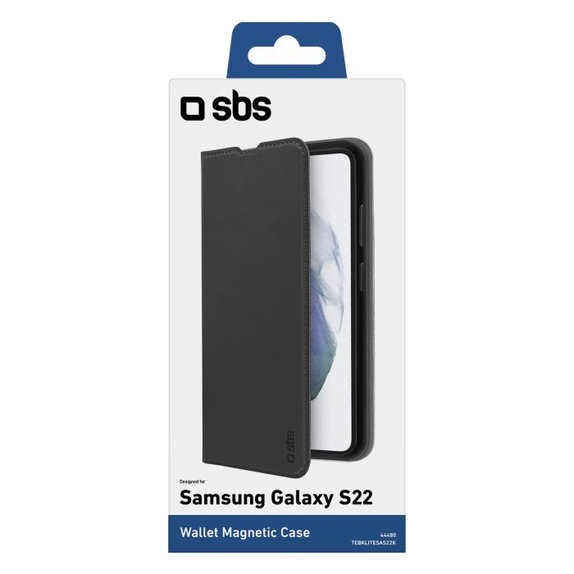 Калъф Book Wallet Lite за Samsung S22+, Черно, Black