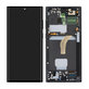 дисплей за Samsung S22 Ultra S908B, Тъчскрийн и рамка, GH82-27488A, GH82-27489A, Phantom Black, Genuine Service Pack
