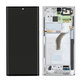 дисплей за Samsung Galaxy S22 Ultra S908B, Тъчскрийн и рамка, GH82-27488C, GH82-27489C, Phantom White, Genuine Service Pack