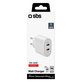 20W заряден адаптер 2x USB-C Power Delivery, Бял, White, SBS
