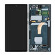 дисплей за Samsung S22 Ultra S908B, Тъчскрийн и рамка, TFT, GH82-27489D, GH82-27488D, Green, Genuine Service Pack