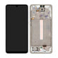 дисплей за Samsung A33 5G A336B, Тъчскрийн и рамка, TFT, GH82-28143B, GH82-28144B, Awesome White, Genuine Service Pack