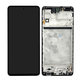дисплей за Samsung M53 5G M536B, Тъчскрийн и рамка, TFT, GH82-28812A, GH82-28895A, черен, Black, Genuine Service Pack