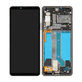 дисплей за Sony Xperia 10 IV XQCC54, Тъчскрийн и рамка, TFT, A5047173A, черен, Black, Genuine Service Pack