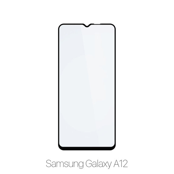 Закалено стъкло FullCover за Samsung A12, FixPremium