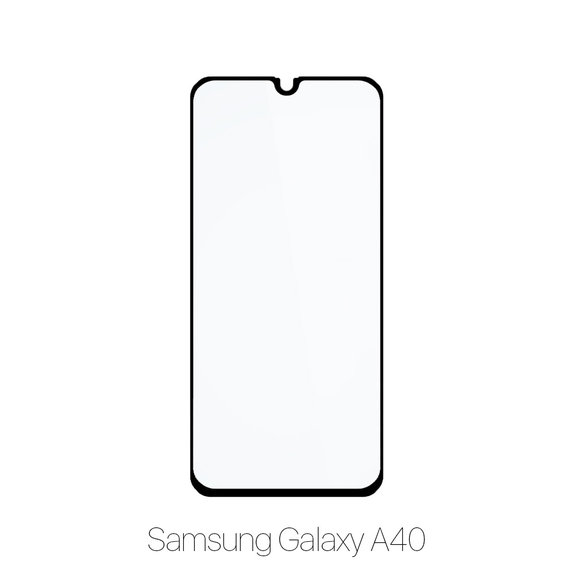 Закалено стъкло FullCover за Samsung A40, FixPremium