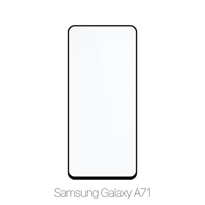 Закалено стъкло FullCover за Samsung A71, FixPremium