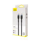 USB-C / USB-C кабел, 2m, Черно, Black, Baseus