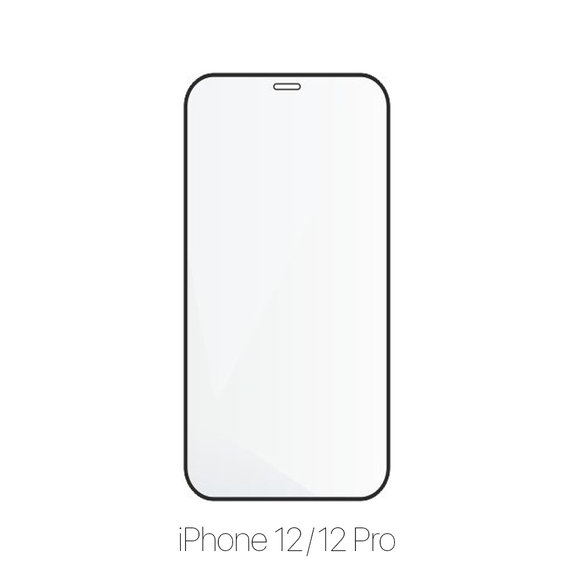 Закалено стъкло FullCover за iPhone 12 и 12 Pro, FixPremium