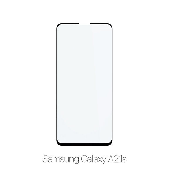 Закалено стъкло FullCover за Samsung A21s, FixPremium