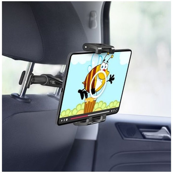 Държач за облегалка Pro за смартфон и таблет до 12.9", Черно, Black, SBS